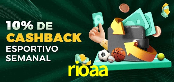 10% de bônus de cashback na rioaa